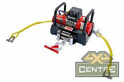Лебёдка переносная РИФ 9.5XS c площадкой на цепях и проводами (в сборе) корот. барабан, стальн. Трос купить онлайн по выгодной цене