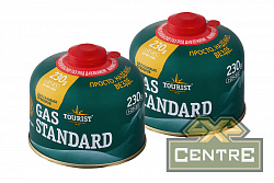 Баллон газовый резьбовой TOURIST STANDARD для портативных приборов 230 г. комплект 2 шт.