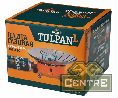 Плита газовая мини в сумке с ветрозащитой TOURIST TULPAN-L