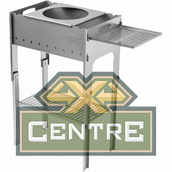 Мангал разборный ТОНАР со столиком и подставкой под казан (2мм), сумка в комплекте