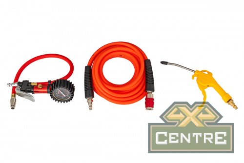 Компрессор автомобильный двухпоршневой высокопроизводительный переносной HF с ресивером