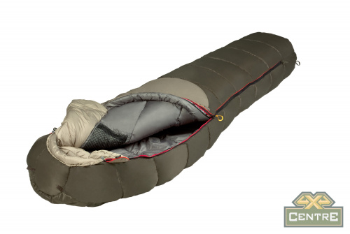 Мешок спальный ALEXIKA Aleut Compact, туристический, для низких температур, малой длины, oliv,правый