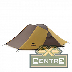 Палатка Naturehike Butterfly 2-местная, алюминиевый каркас, желто-коричневый