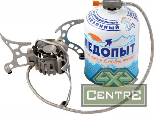 Плита газовая портативная мультитопливная СЛЕДОПЫТ "Огонь Прометея-1" (улучшенный насос+чехол)