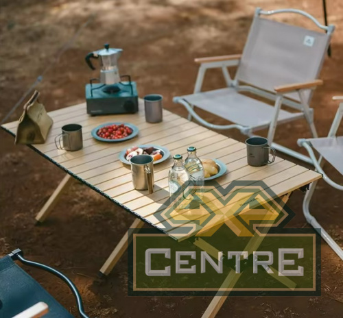 Стол туристический Naturehike складной, 118х60х44 см,с Х-образными ножками, черный