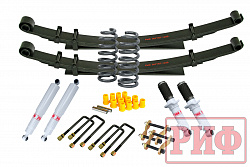 Лифт-комплект РИФ газовый Mitsubishi L200 2015-2023, Fiat Fullback 2016+ мягкий лифт 40 мм