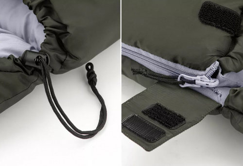 Мешок спальный Naturehike U350S, (190х30)х75 см, (левый) (ТК: -3°C), темно-зеленый
