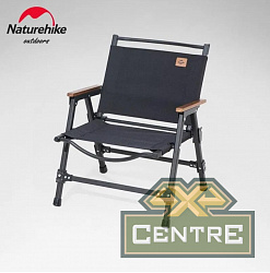 Кресло туристическое Naturehike, складное черное, нагрузка до 120 кг