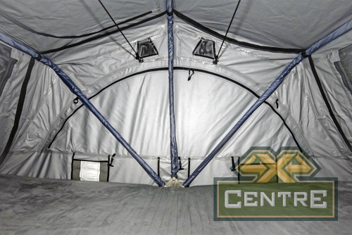 Палатка на крышу автомобиля РИФ Soft RT01-140 усиленная, тент серый