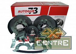 Тормоза дисковые задние УАЗ на мост Тимкен/Спайсер с суппортом ВАЗ 2112 (комплект)