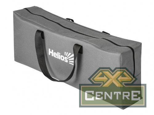 Раскладушка туристическая HELIOS в чехле, (зеленый/серый), 198х75х25 см, нагрузка 120 кг