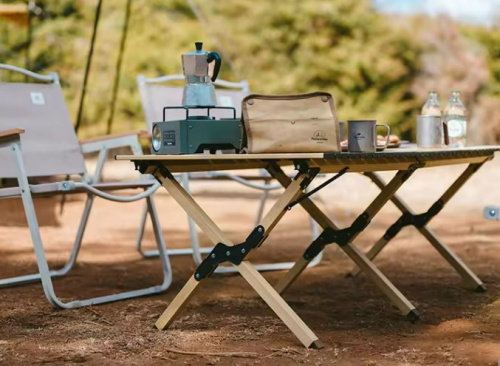 Стол туристический Naturehike складной, 118х60х44 см,с Х-образными ножками, черный