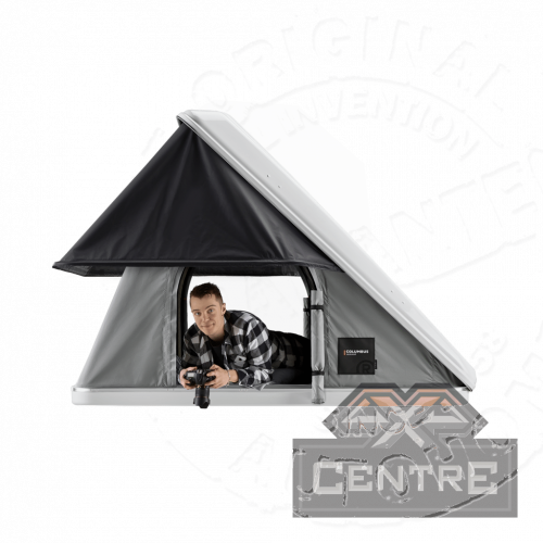 Палатка на крышу автомобиля AUTOHOME COLUMBUS VARIANT X-LARGE, тент серый, лестница 215 мм