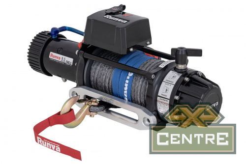 Лебёдка электрическая 12V Runva 9500 lbs 4350 кг высокоскоростная, влагозащищенная, синтетический тр
