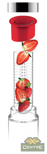 Бутылка FLAVOUR IT, 480 мл, серебряный/ зеленый