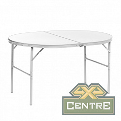 Стол HELIOS складной овальный 120х60х70 см АЛЮМИНИЙ