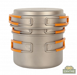 Набор кастрюли с крышкой титан Kovea NZ 1200+800 мл 2-3 персоны