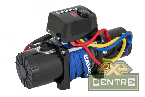 Лебёдка электрическая 12V Runva 12500 lbs 5670 кг короткий барабан (синтетический трос)