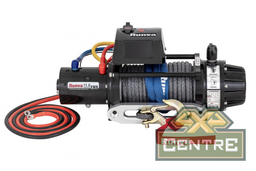 Лебёдка электрическая 12V Runva 11000 lbs 5000 кг (влагозащищенная) синтетический трос