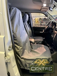 Универсальные грязезащитные чехлы серые передних сидений (комплект 2 шт.)