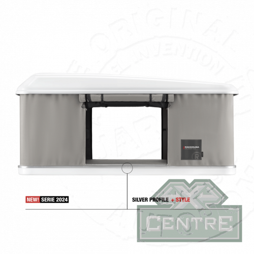 Палатка на крышу автомобиля AUTOHOME MAGGIOLINA AIRLANDER PLUS LARGE, серый тент, лестница 215 мм