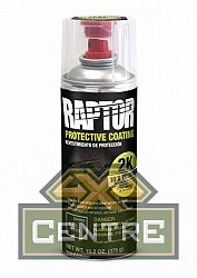 Покрытие защитное повышенной прочноcти RAPTOR черное, аэрозоль 2K U-POL 400 мл (375 г)