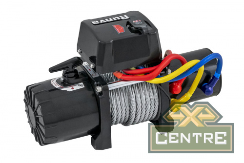 Лебёдка электрическая 12V Runva 12500 lbs 5670 кг короткий барабан (стальной трос)
