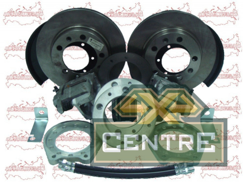 Тормоза дисковые задние военный/редукторный мост УАЗ с суппортом ВАЗ-2112