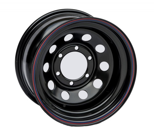 Диск OFF-ROAD-WHEELS Toyota/Nissan стальной черный 6x139,7 8xR15 d110 ET-19 (круг. отв.)