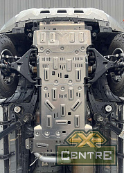 Защита РИФ радиатора, картера, РК, КПП для GWM Poer, бензин, алюм. 8 мм