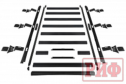 Багажник экспедиционный (платформа) алюминиевый РИФ 1450x2080 мм для BAW 212 (с крепежом)