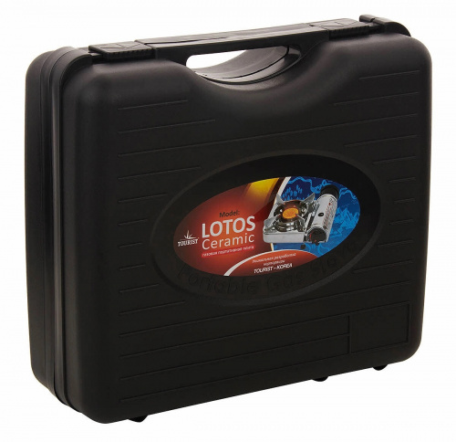 Плита газовая LOTOS CERAMIC портативная, керамическая, в кейсе