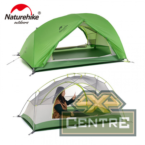 Палатка Naturehike Star-river Si 2-местная, алюминиевый каркас, сверхлегкая, зеленый