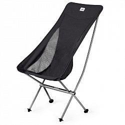 Кресло туристическое Naturehike YL06 складное, черное, высокая спинка, до 150 кг Кресло туристическое Naturehike YL06 складное, черное, высокая спинка, до 150 кг