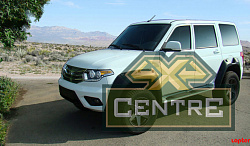 Расширители колёсных арок УАЗ Патриот NEW с накладками на бампер (2 бака)