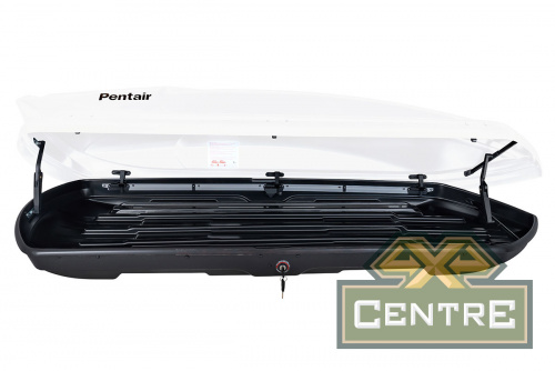 Бокс автомобильный на крышу Pentair COBRA 420L белый глянец, двусторонний