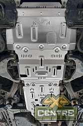 Защита РИФ радиатора, картера, РК, КПП для Toyota Land Cruiser 200, алюм. 8 мм