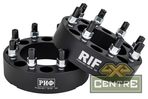 Проставки колёсные РИФ 8x165,1, ЦО 126 мм, толщина 50 мм (2 шт.)