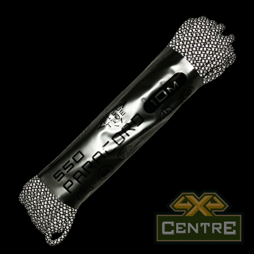 Паракорд 550 CORD nylon 10м SuperReflective (black snake)