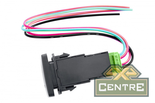 Кнопка ВКЛ/ВЫКЛ, белый, FRONT DIFF LOCK TOYOTA 32x22 горизонтальная