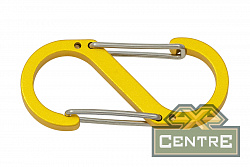 Карабин s-образный 50мм (yellow)