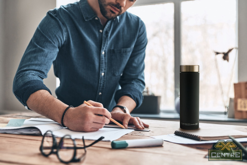 Термос LE BATON, 500 мл, черный/золото