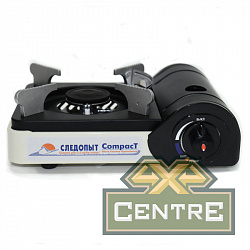 Плита газовая портативная СЛЕДОПЫТ Compact керамическая конфорка цанговый баллон