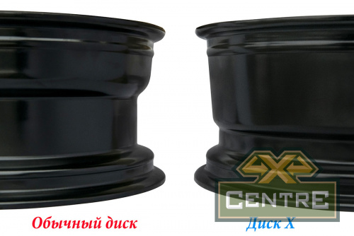Диск усиленный УАЗ стальной черный 5x139,7 7xR16 d110 ET+25 (треуг. мелкий)