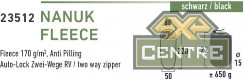 Вкладыш High Peak Nanuk Inlett Mumie в спальный мешок, флисовый, синий, 220х80 см