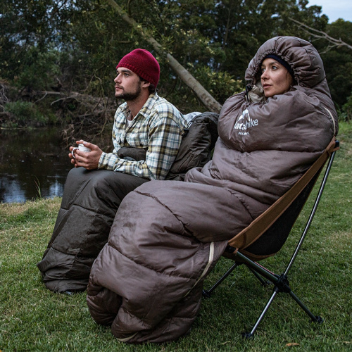 Мешок спальный Naturehike U350S, (190х30)х75 см, (левый) (ТК: -3°C), серый