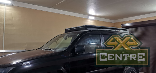 Багажник экспедиционный (платформа) алюминиевый РИФ 1150x2080 мм для Toyota Land Cruiser Prado 120 (