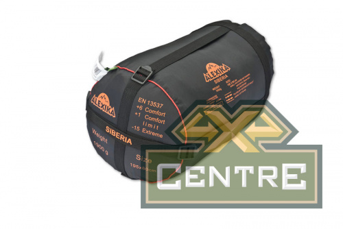 Мешок спальный ALEXIKA SIBERIA (одеяло) зеленый, правый