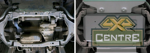 Защита картера Nissan Pathfinder, Navara,  V - 2.5D, 3.0D, 4.0 (2005-2015)