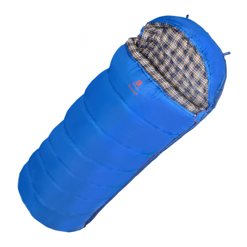 Мешок спальный BTrace Mega (Правый, Серый/Синий), (ТК: -5°C)